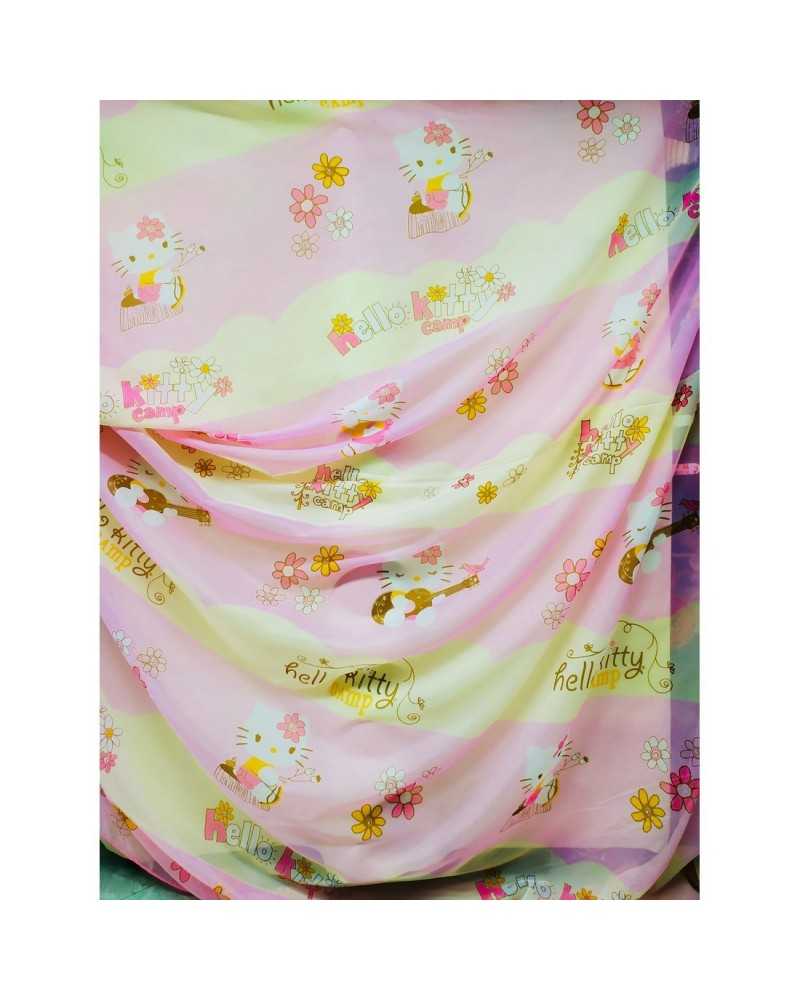 Hello Kitty bedruckter Schleier-Vorhang, 280 cm hoch