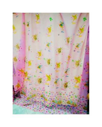 Vorhangstoff Winx Fee Schmetterlinge Basis Rosa Hoch 280 cm