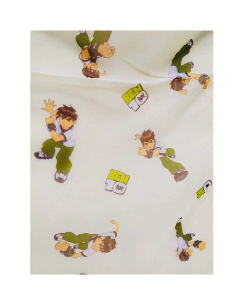 Ben Ten Veil Vorhangstoff, cremefarbener Hintergrund, hoch 280 cm