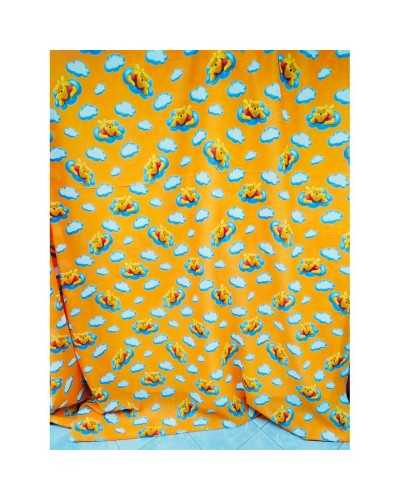 Winnie The Pooh Linen Blend Curtain Fabric High 280 Cm