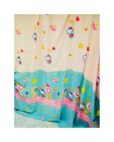 Cortina Tela Hello Kitty Alta 280 Cm