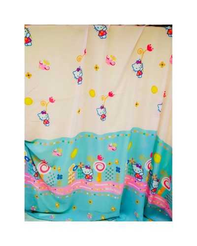 Cortina Tela Hello Kitty Alta 280 Cm
