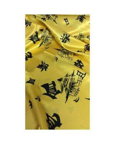 Tissu satin carnaval imprimé chinois 150cm de haut