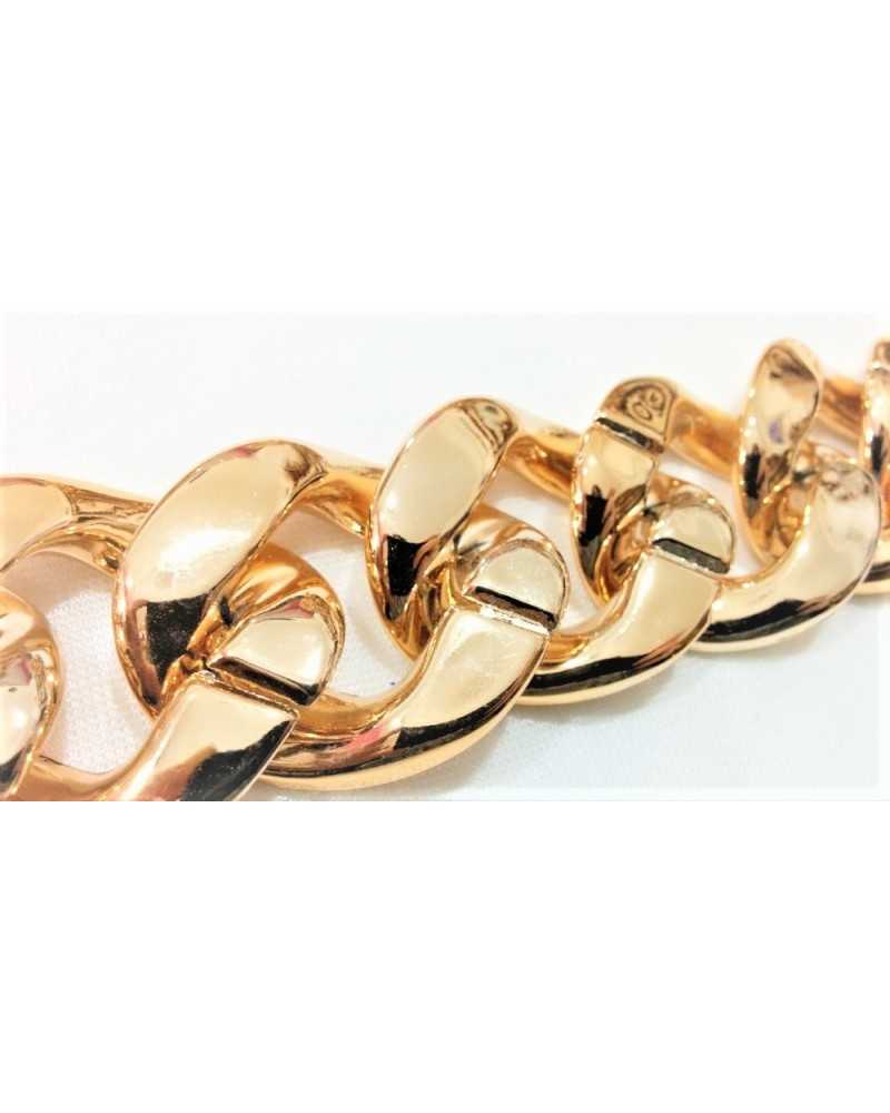 50 Cm Gold Plastic Chain Fashion Clothing Smooth Trimmings High 30 Mm