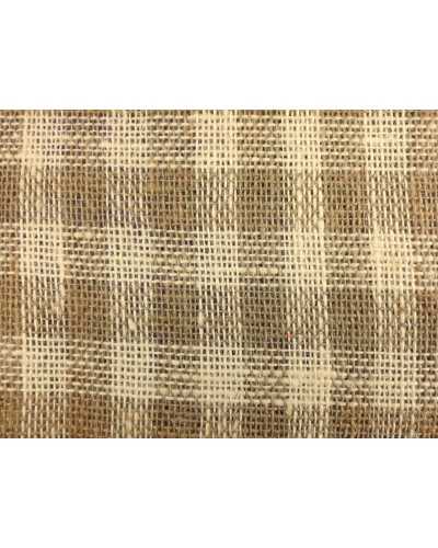 50 Cm Moka Square Jute Canvas Fabric 130 Cm High