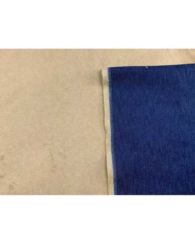 50 cm Jeansstoff, gekoppelt mit beigem Fell, 150 cm hoch
