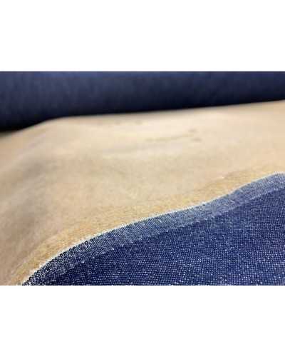 50 cm Jeansstoff, gekoppelt mit beigem Fell, 150 cm hoch