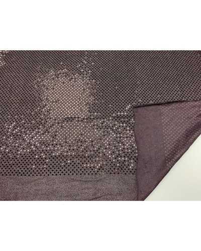Halbelastischer Lamé-Stoff Minù mit Pailletten, 1 Meter hoch