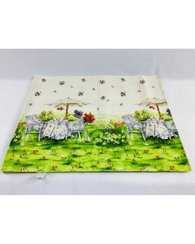 50 Cm Fabric Tablecloth Placed Side Edge Bands Garden Chair Umbrella High 150 Cm