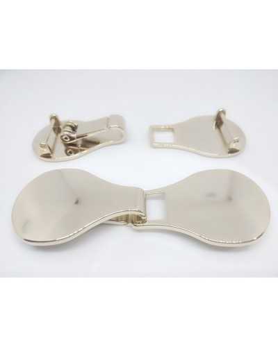 Toggle Hook Metal Polished Smooth Plate Snap Hook Spring 9x3 Cm