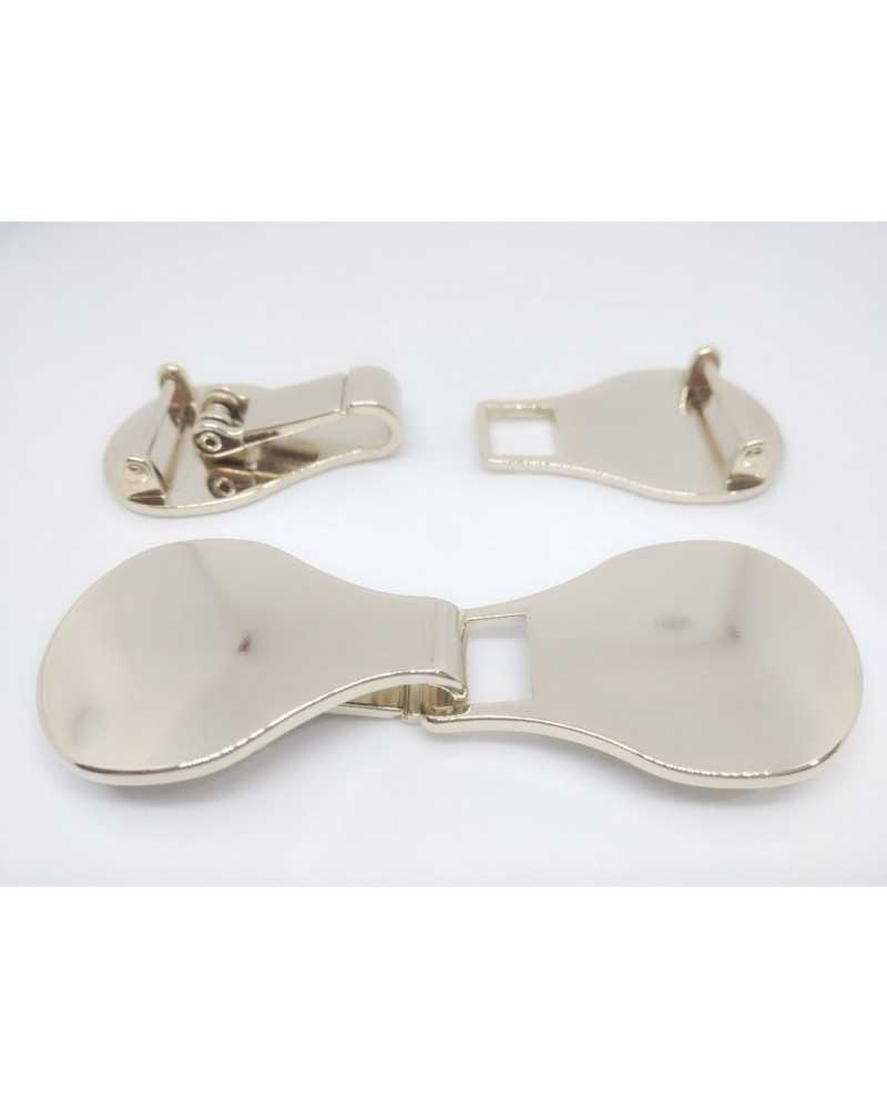 Toggle Hook Metal Polished Smooth Plate Snap Hook Spring 9x3 Cm