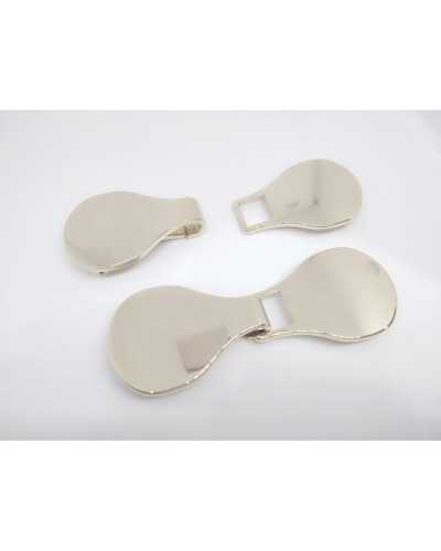 Toggle Hook Metal Polished Smooth Plate Snap Hook Spring 9x3 Cm