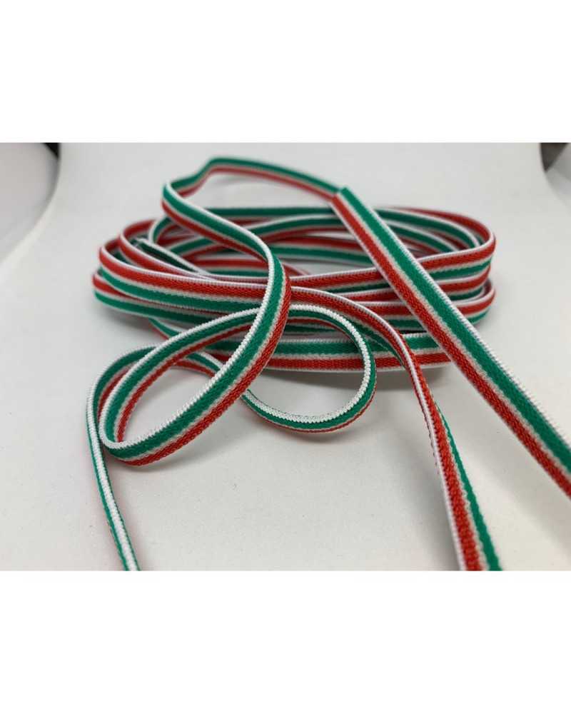10 Mt dreifarbige elastische Besätze, hoch 7 mm