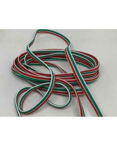 10 Mt dreifarbige elastische Besätze, hoch 7 mm