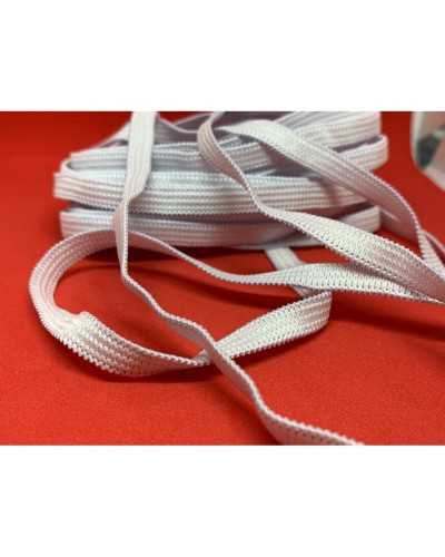 10 Mt Garnituren elastisches Federgeflecht mit weißem Rand, 5 mm hoch