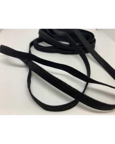 10 Mt Trimmings Elastic Spring Braid Edged Black High 7 Mm