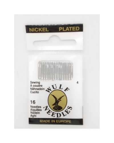 20 Sewing Needles Size 4 Steel Nikel