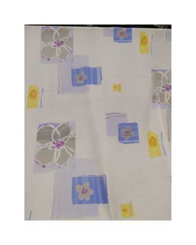 50 CM CURTAIN FABRIC LINEN WIDTH 300 CM ORGANZA FLOWERS