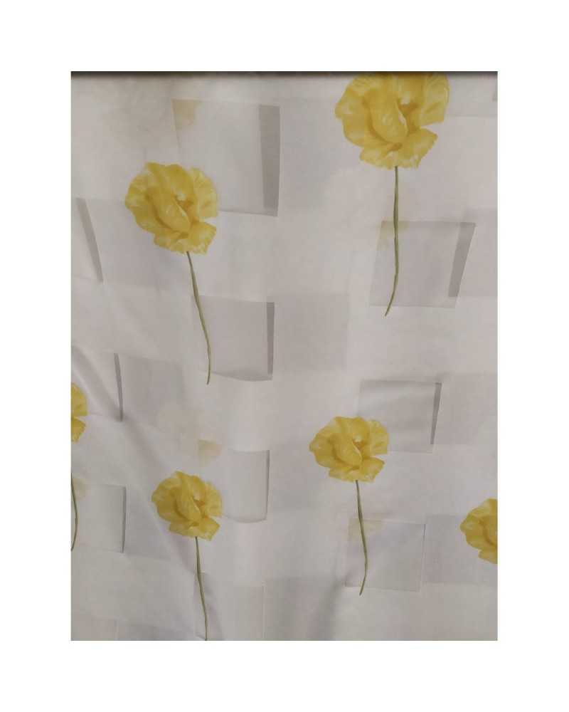 50 CM VORHANGSTOFF LEINEN BREITE 300 CM ORGANZABLUMEN