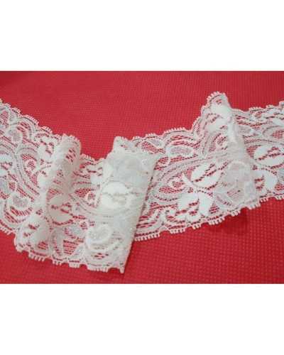 Trimmings Elastic Lace Silver Lurex Lace High 6 Cm