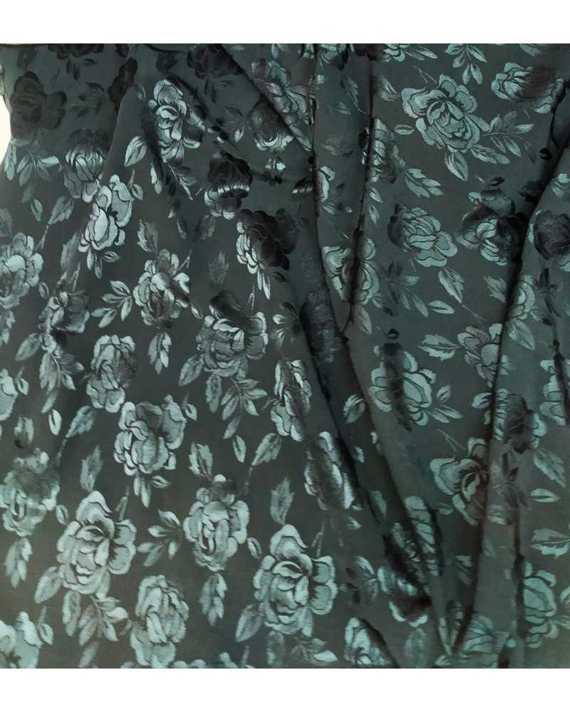 50 CM CADY SILK FABRIC JACQUARD FLOWER PUCCI WIDTH 150CM