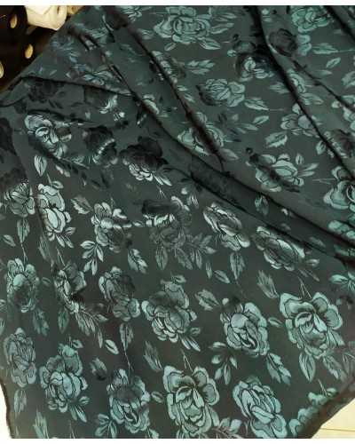 50 CM CADY SEDA TELA JACQUARD FLOR PUCCI ANCHO 150CM