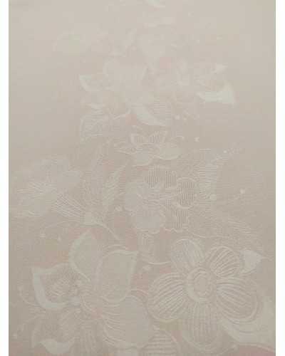 1 PANNEAU CADY JACQUARD FLEUR VOLANT HAUT 140 CM