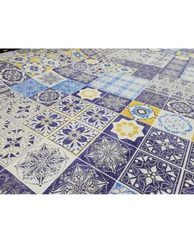 TAPIZADO TEJIDO ALGODON 50 CM ESTAMPADO MAYOLICA CEMENTINA ALTO 280