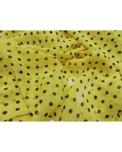50 CM VOILE CHIFFON GEORGETTE AVEC IMPRIMÉ POIS 150 CM DE HAUT