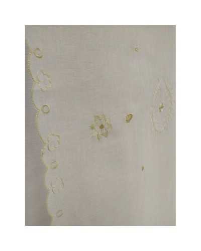 50 CM CORTINA TELA BORDADA ORO VIERA 60 CM ALTO