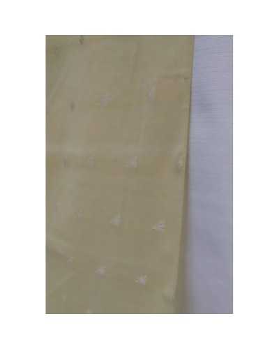 50 CM LINEN CURTAIN FABRIC FIL COUPE' FIORELLINO 60 CM HIGH