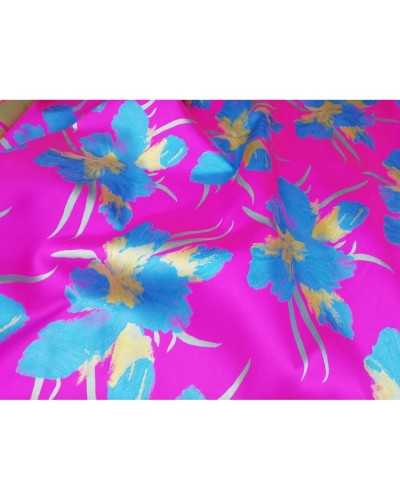 50 CM TISSU DE SOIE MIKADO FIL COUPE' FLEURS 150 CM DE HAUT