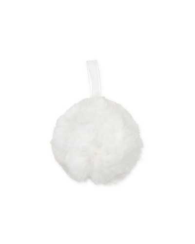 3 uds pompón gancho piel crema diámetro. 10 cm