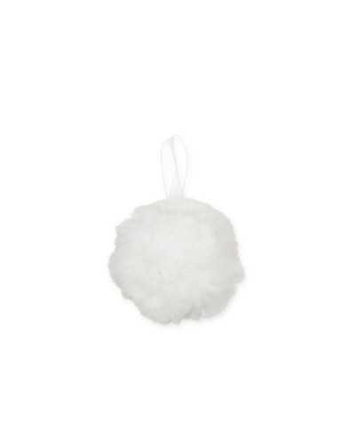 3 uds pompón gancho piel crema diámetro. 7 cm