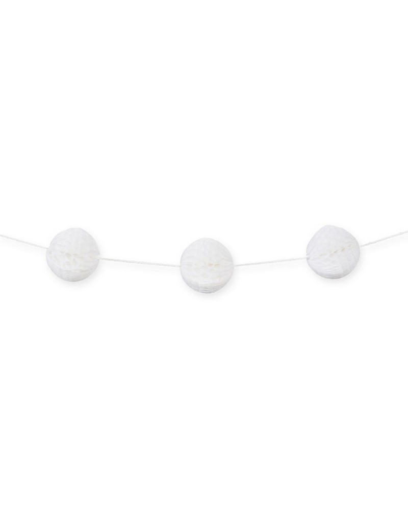 2 Mt Garland Decoration Tissue Paper Spheres Diameter 4