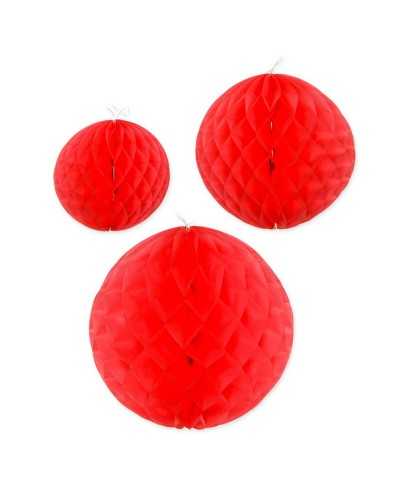 3 Pcs Decoration Set Sphere Honeycomb Tissue Paper Dim. 15/2