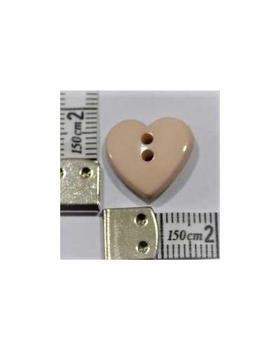 Bottoncini cuore 2 buchi 18x18 mm