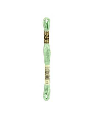 Madeja de bordado Mouliné Spécial DMC ref. 117 m3 Tono verde