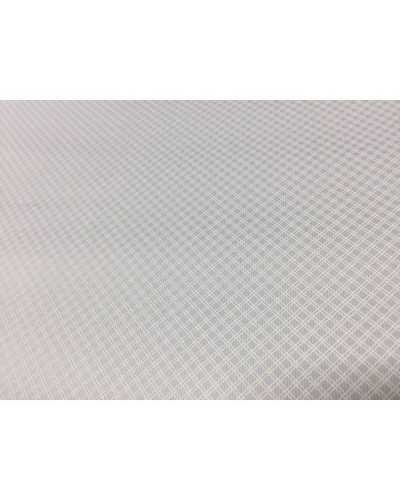 Pur coton Milleriche motif losanges bleu clair 150 cm