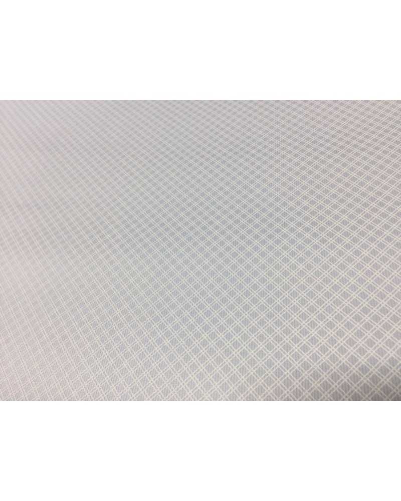 Reine Baumwolle Milleriche hellblaues Rautendesign 150 cm