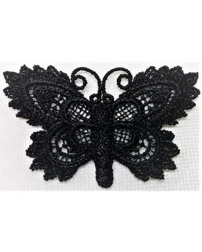 Applicazione Ricamo Macramè Termoadesiva Patch Farfalla Cm 5x4