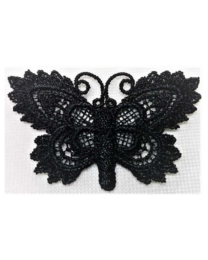 Applicazione Ricamo Macramè Termoadesiva Patch Farfalla Cm 5x4