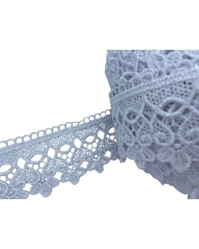 Passamaneria Pizzo Macramè Merletto Bianco Alto 6 Cm