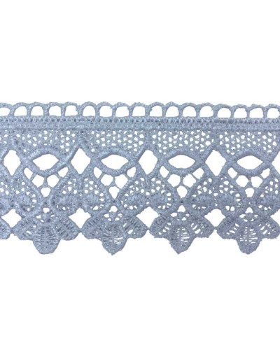 Passamaneria Pizzo Macramè Merletto Bianco Alto 6 Cm