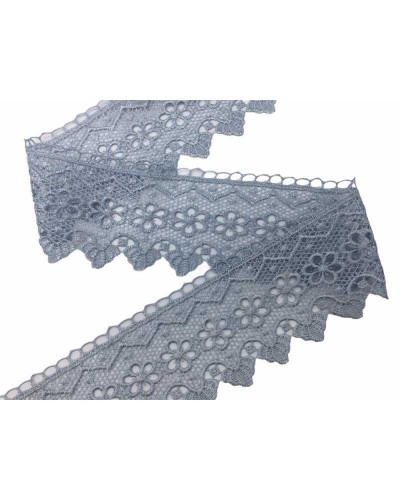 Passamaneria Pizzo Macramè Merletto Fiorellino Punta Alto 65 Mm