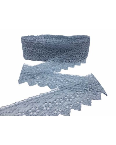 Passamaneria Pizzo Macramè Merletto Fiorellino Punta Alto 65 Mm
