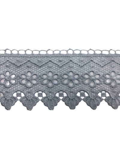 Passamaneria Pizzo Macramè Merletto Fiorellino Punta Alto 65 Mm