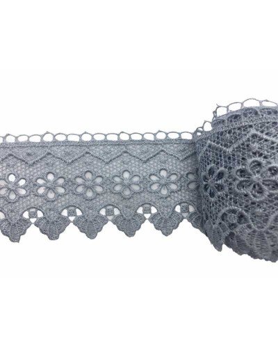Passamaneria Pizzo Macramè Merletto Fiorellino Punta Alto 65 Mm