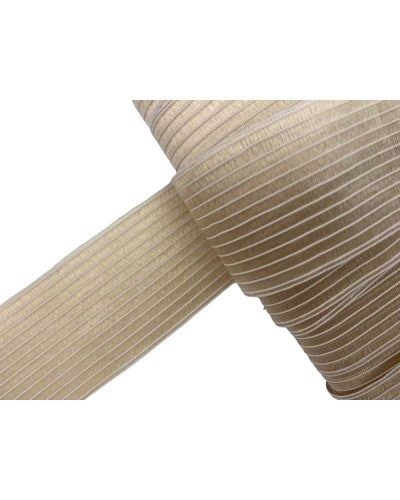5 Mt Passamaneria Bordo Semitrasparente Rigato Alto 5 Cm