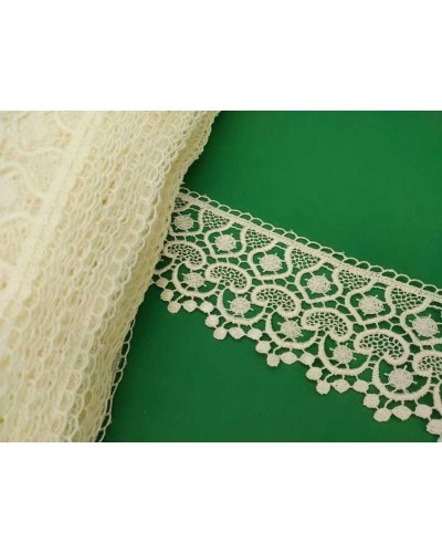 Passamaneria Pizzo Macramè Merletto Punta Panna Alto 6 Cm